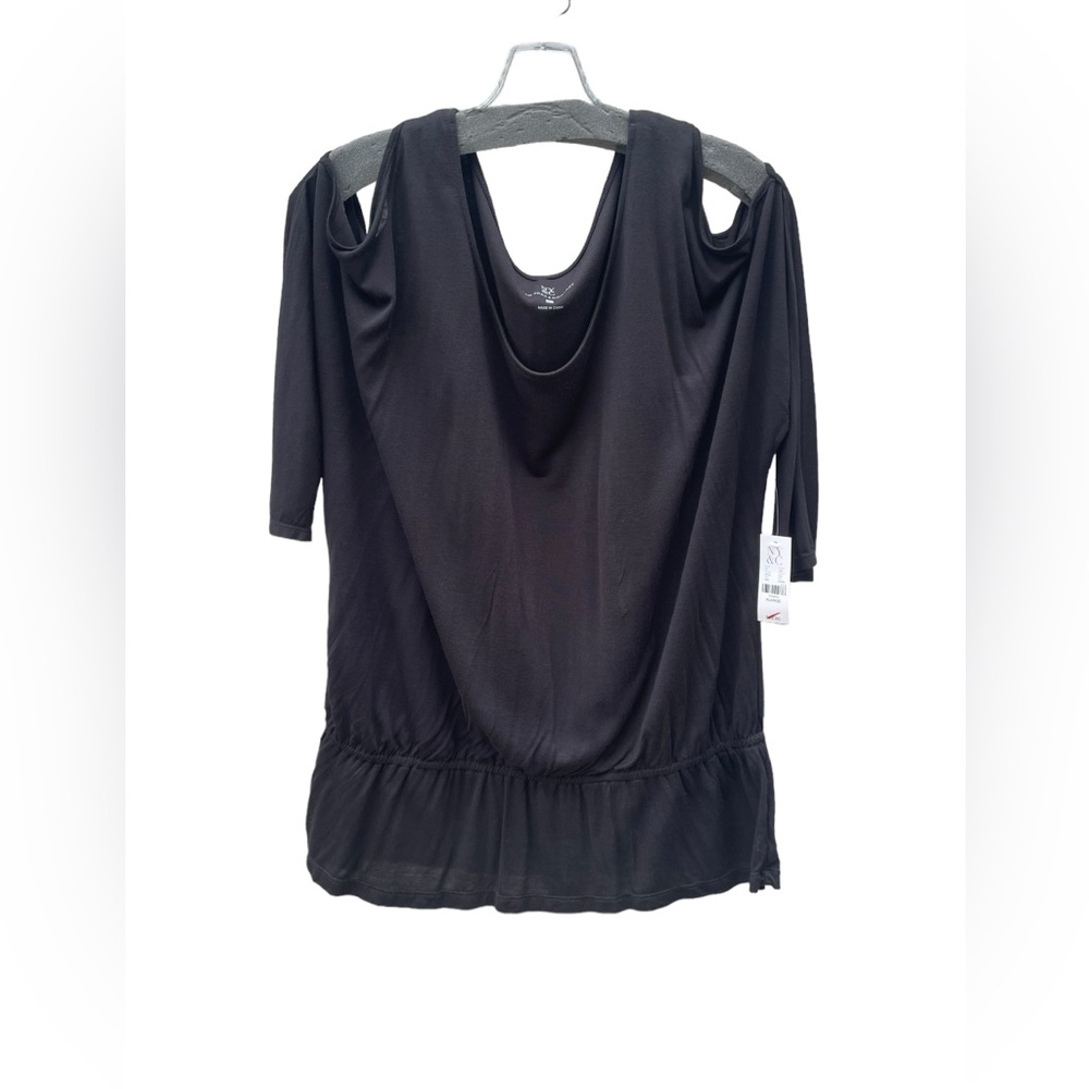 New York‎ & Company Black Cold Shoulder 3/4 length sleeves